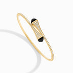 Cleo Diamond Midi Slip-On Bracelet Yellow Gold