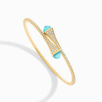 Cleo Diamond Midi Slip-On Bracelet Yellow Gold