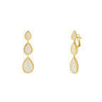 أقراط متدلية من مجموعة سيربان بوهيم - serpent bohème، حلية صغيرة جدًّا وحلية صغيرة وحلية متوسّطة