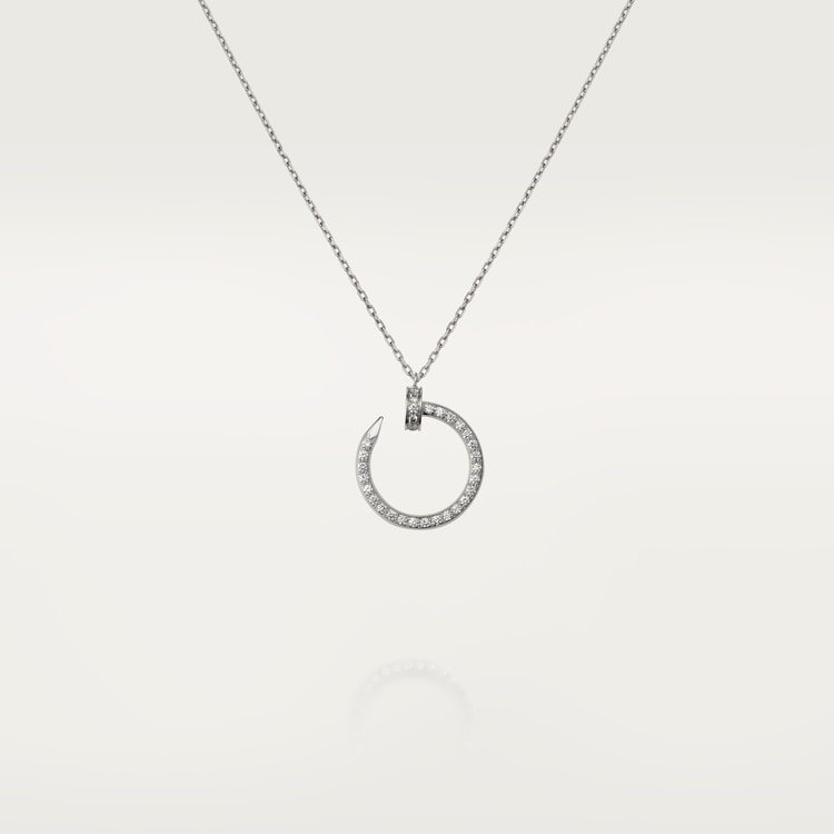 قلادة  "جوست آن كلو" ذهب أبيض، ماس