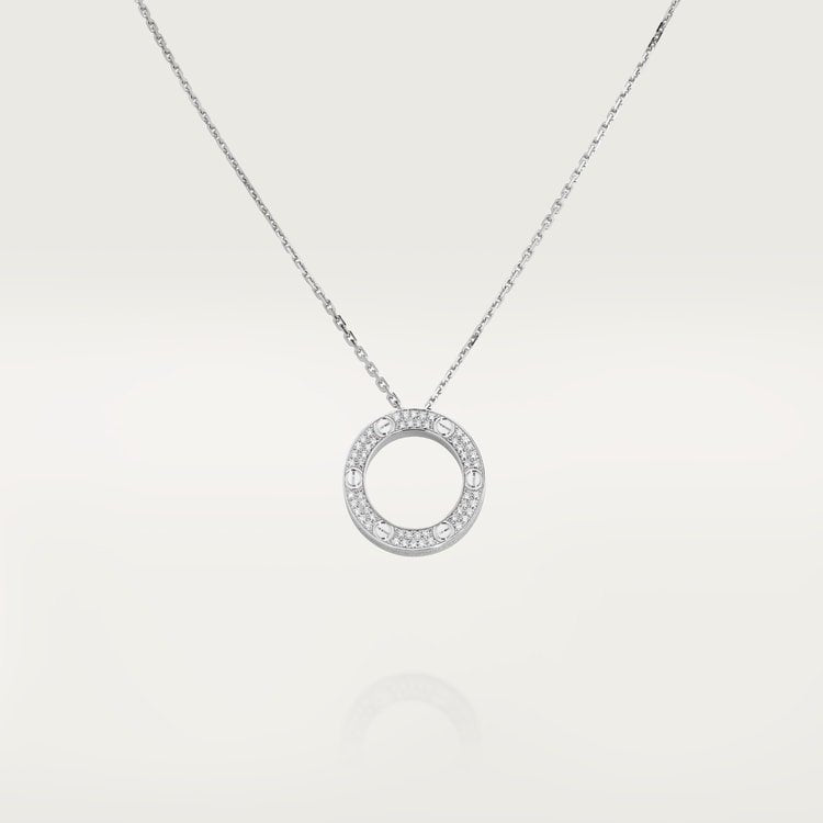 ‎مرصوف بالماس ‎ذهب أبيض، Love عقد