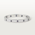 LOVE BRACELET, DIAMOND-PAVED, CERAMIC White gold, ceramic, diamonds