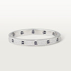 LOVE BRACELET, DIAMOND-PAVED, CERAMIC White gold, ceramic, diamonds