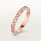 LOVE BRACELET, DIAMOND-PAVED Rose gold, diamonds