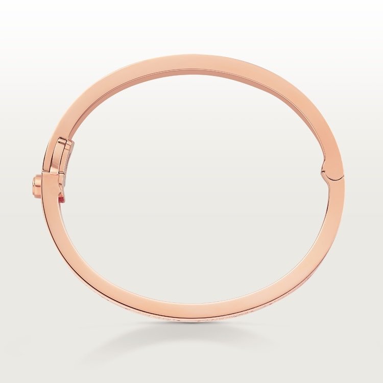 LOVE BRACELET, DIAMOND-PAVED Rose gold, diamonds