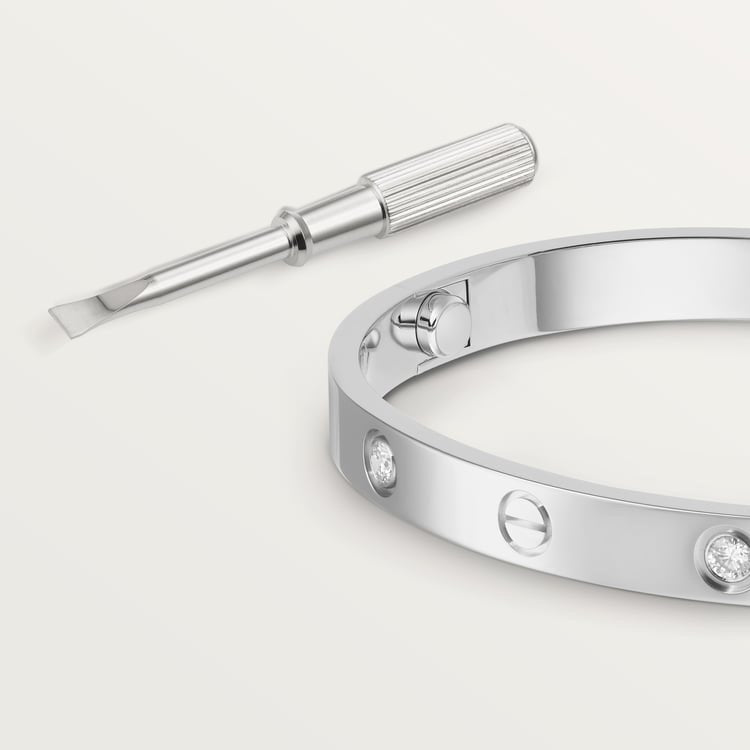 LOVE BRACELET, 4 DIAMONDS Rose gold,