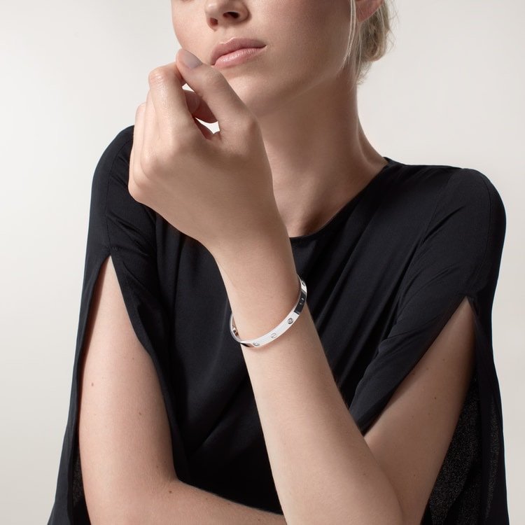 LOVE BRACELET, 4 DIAMONDS Rose gold,