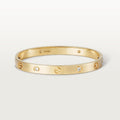 LOVE BRACELET, 4 DIAMONDS Yellow gold,