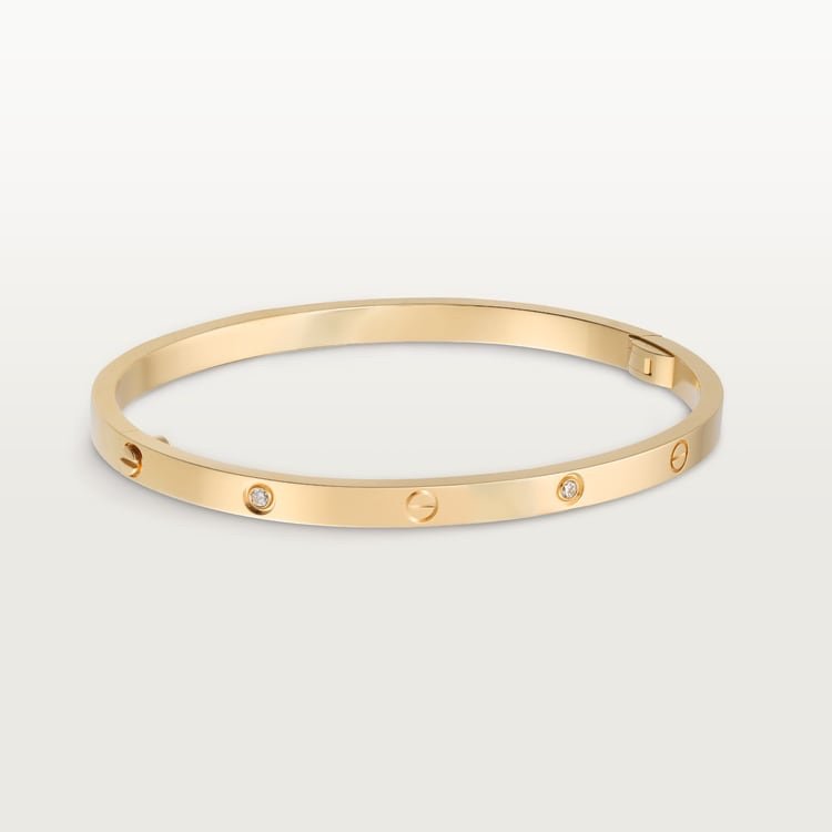LOVE BRACELET, SMALL MODEL, 6 DIAMONDS Yellow gold, diamonds