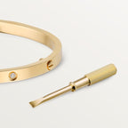 LOVE BRACELET, SMALL MODEL, 6 DIAMONDS Yellow gold, diamonds
