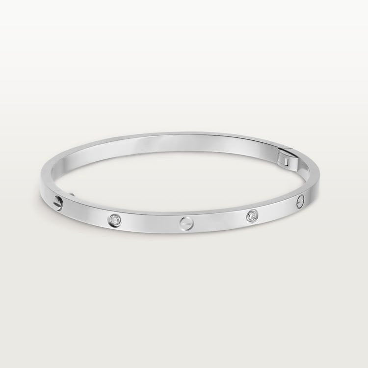 LOVE BRACELET, SMALL MODEL, 6 DIAMONDS White gold, diamonds