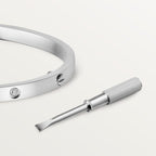 LOVE BRACELET, SMALL MODEL, 6 DIAMONDS White gold, diamonds