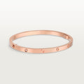 LOVE BRACELET, SMALL MODEL, 6 DIAMONDS Rose gold, diamonds