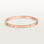 LOVE BRACELET, SMALL MODEL, 6 DIAMONDS Rose gold, diamonds