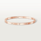 LOVE BRACELET, SMALL MODEL, 10 DIAMONDS Rose gold, diamonds