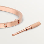 LOVE BRACELET, SMALL MODEL, 10 DIAMONDS Rose gold, diamonds
