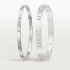 LOVE BRACELET, SMALL MODEL, 10 DIAMONDS White gold, diamonds