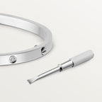 LOVE BRACELET, SMALL MODEL, 10 DIAMONDS White gold, diamonds