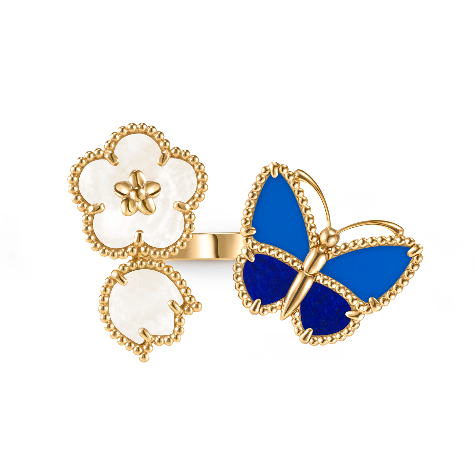 خاتم لاكي سبرينغ باترفلاي بتوين ذا فينغر
