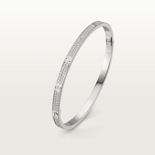 LOVE BRACELET, SMALL MODEL, PAVED White gold, diamonds