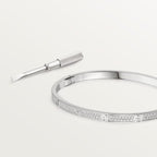 LOVE BRACELET, SMALL MODEL, PAVED White gold, diamonds