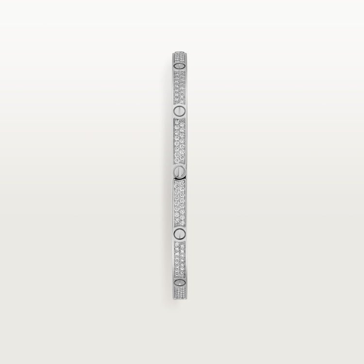 LOVE BRACELET, SMALL MODEL, PAVED White gold, diamonds