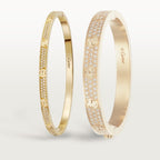 LOVE BRACELET, SMALL MODEL, PAVED Yellow gold, diamonds