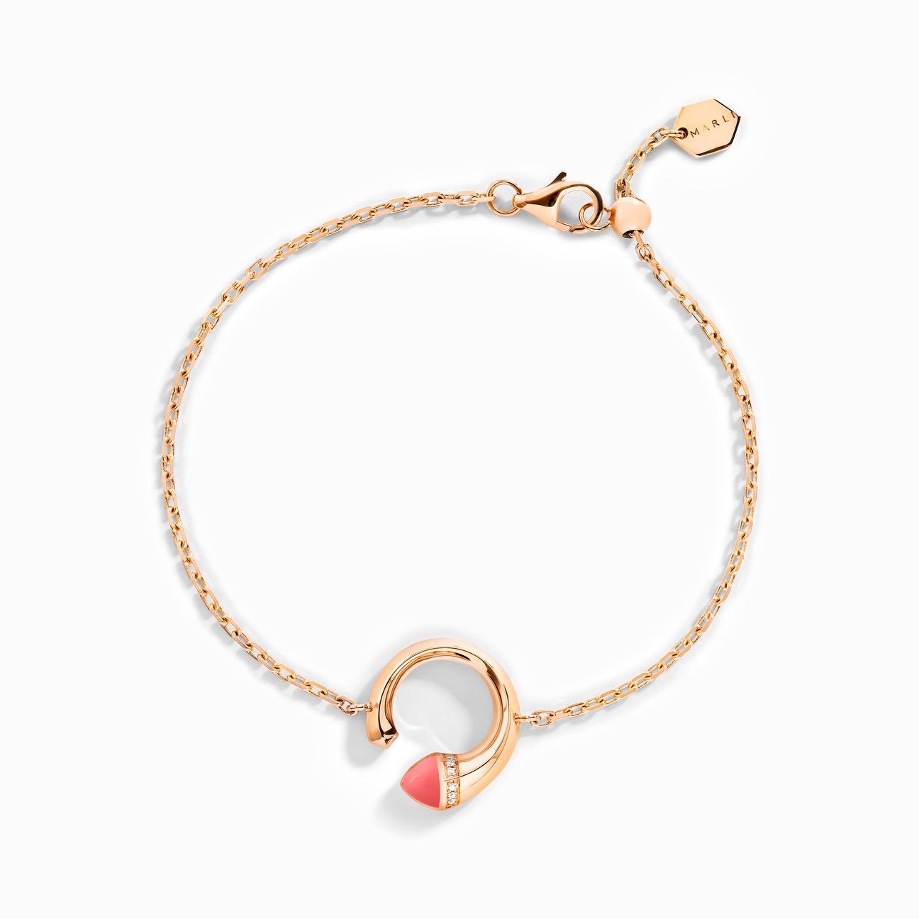 Cleo Venus Gold Chain Bracelet  Rose Gold