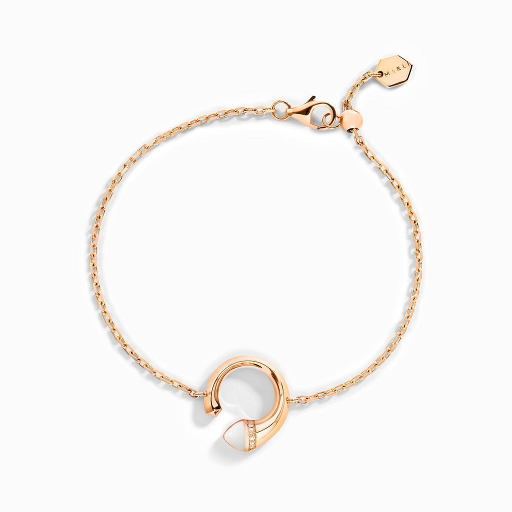 Cleo Venus Gold Chain Bracelet  Rose Gold