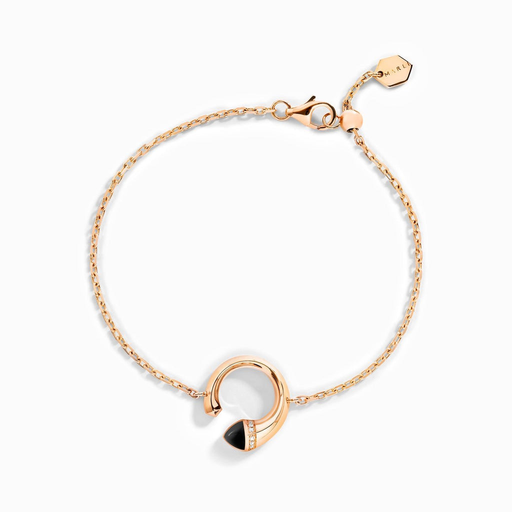 Cleo Venus Gold Chain Bracelet  Rose Gold