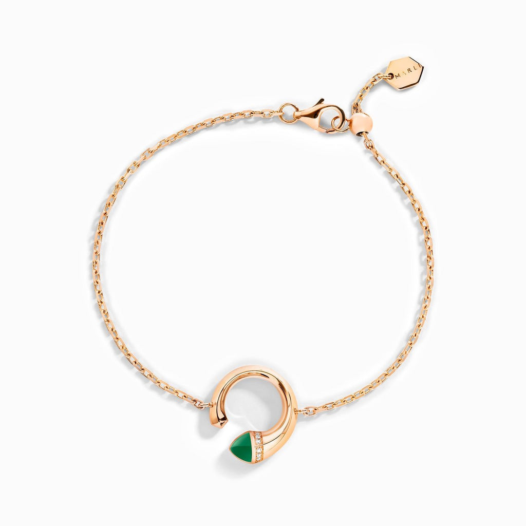 Cleo Venus Gold Chain Bracelet  Rose Gold