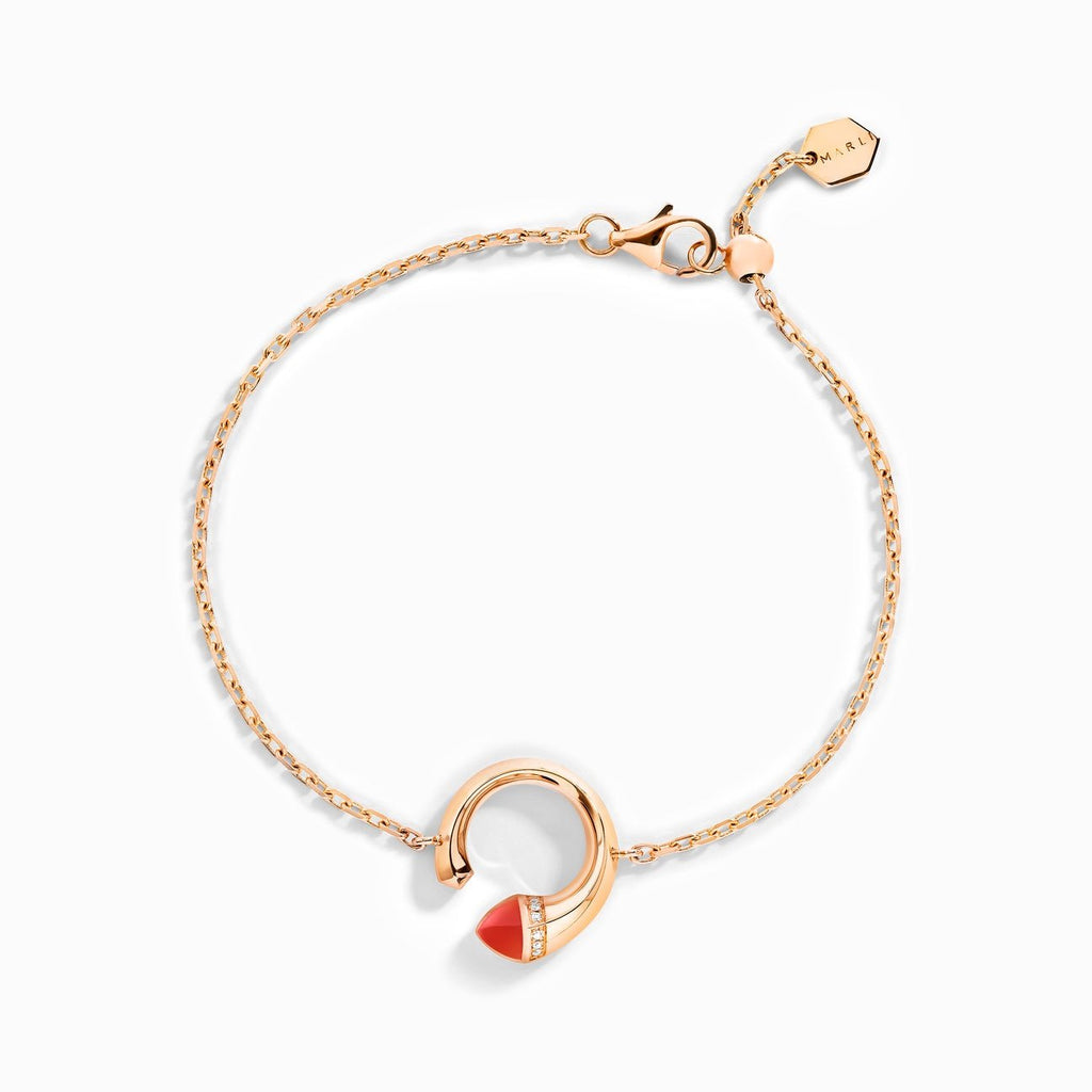 Cleo Venus Gold Chain Bracelet  Rose Gold