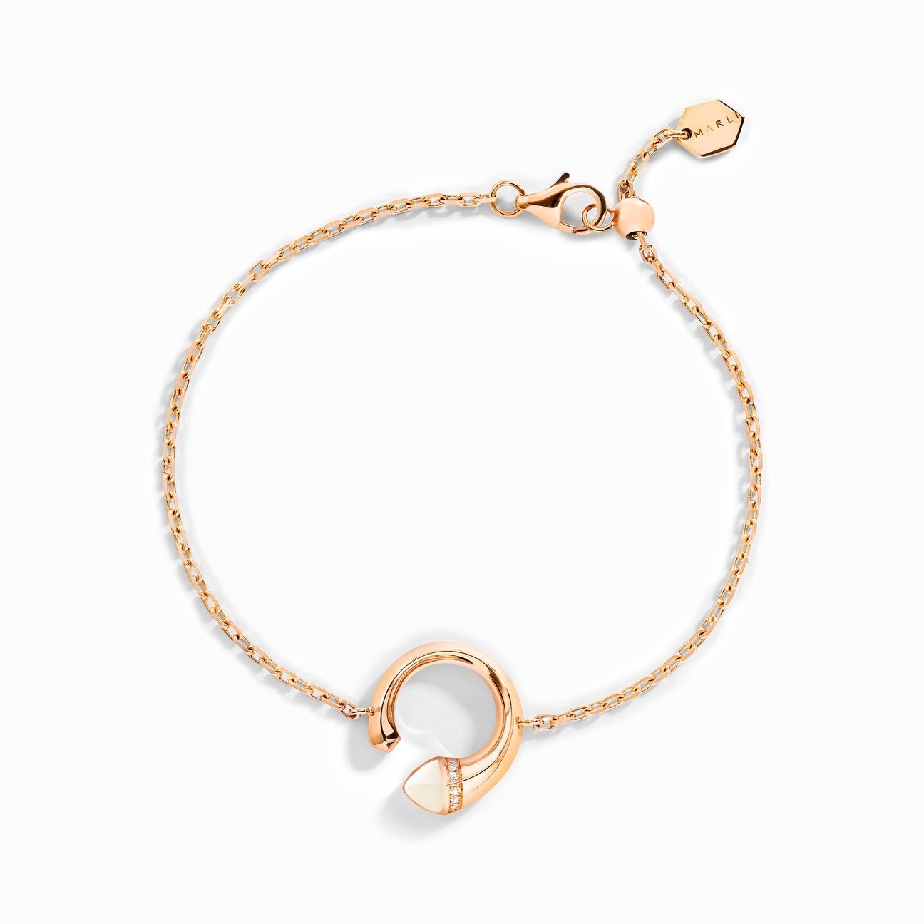 Cleo Venus Gold Chain Bracelet  Rose Gold
