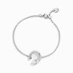 Cleo Venus Gold Chain Bracelet   White Gold