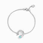 Cleo Venus Gold Chain Bracelet   White Gold