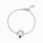 Cleo Venus Gold Chain Bracelet   White Gold