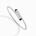 Cleo Diamond Slim Slip-On Bracelet White Gold