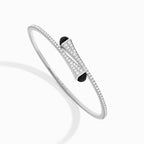 Cleo Diamond Slim Slip-On Bracelet White Gold