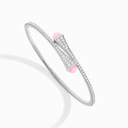 Cleo Diamond Slim Slip-On Bracelet White Gold