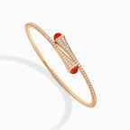 Cleo Diamond Slim Slip-On Bracelet Rose Gold