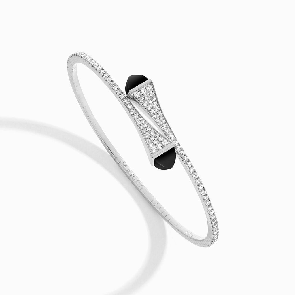 Cleo Diamond Midi Slip-On Bracelet White Gold