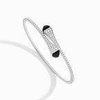 Cleo Diamond Midi Slip-On Bracelet White Gold