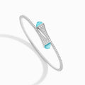 Cleo Diamond Midi Slip-On Bracelet White Gold