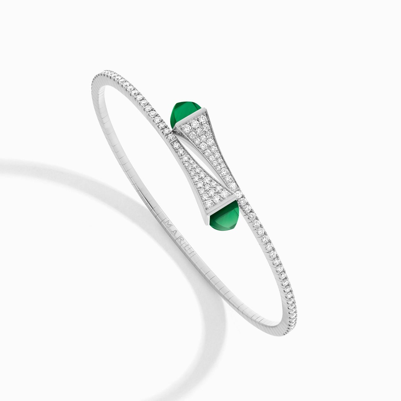 Cleo Diamond Midi Slip-On Bracelet White Gold