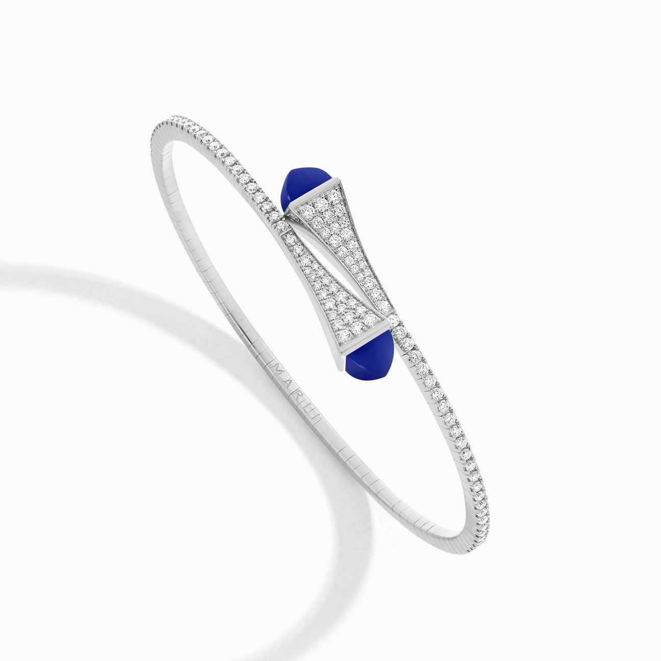 Cleo Diamond Midi Slip-On Bracelet White Gold