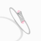 Cleo Diamond Midi Slip-On Bracelet White Gold