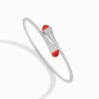 Cleo Diamond Midi Slip-On Bracelet White Gold