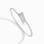 Cleo Diamond Midi Slip-On Bracelet White Gold