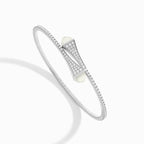 Cleo Diamond Midi Slip-On Bracelet White Gold