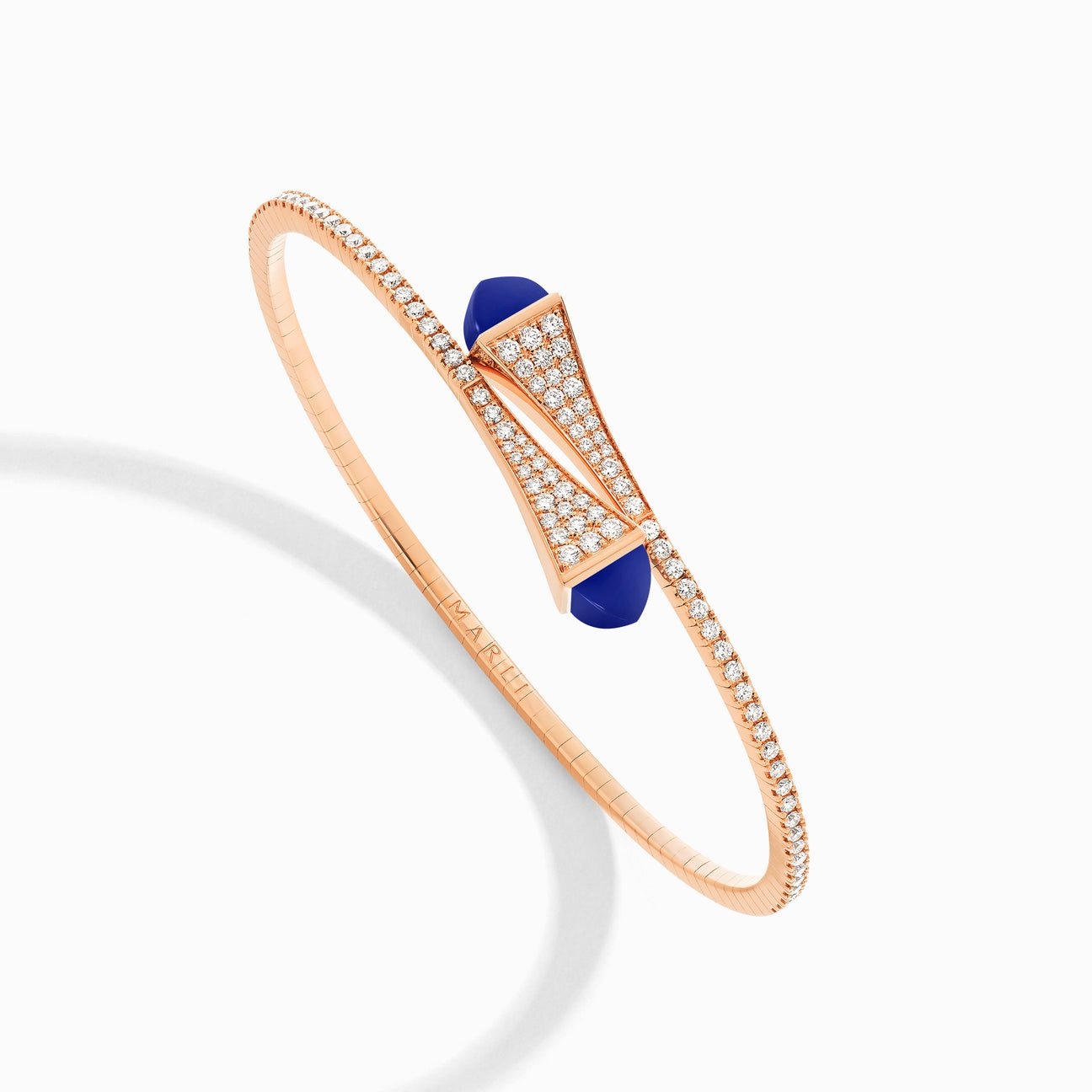 Cleo Diamond Midi Slip-On Bracelet Rose Gold